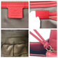 GUCCI Tote Bag 354469 leather Red Gold Metal Tote Bag Shoulder Bag Bamboo Women Used Authentic