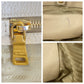 PRADA Tote Bag leather Beige Gold Metal Tote Bag Shoulder Bag 2WAY Vitterodino Women Used Authentic