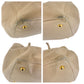 PRADA Tote Bag leather Beige Gold Metal Tote Bag Shoulder Bag 2WAY Vitterodino Women Used Authentic