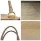 PRADA Tote Bag leather Beige Gold Metal Tote Bag Shoulder Bag 2WAY Vitterodino Women Used Authentic