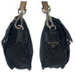 PRADA Shoulder Bag BR2156 Nylon Black Brown SilverMetal One Shoulder Bag Test Triangle With logo Women Used Authentic
