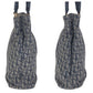 Dior Tote Bag Canvas, Leather Navy Gold Metal Tote Bag Shoulder Bag Trotter Women Used Authentic