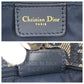 Dior Tote Bag Canvas, Leather Navy Gold Metal Tote Bag Shoulder Bag Trotter Women Used Authentic