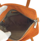 FENDI Handbag canvas Orange SilverMetal Handbag accessory pouch Zucchino Women Used Authentic