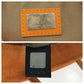 FENDI Handbag canvas Orange SilverMetal Handbag accessory pouch Zucchino Women Used Authentic
