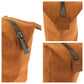 FENDI Handbag canvas Orange SilverMetal Handbag accessory pouch Zucchino Women Used Authentic