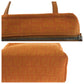 FENDI Handbag canvas Orange SilverMetal Handbag accessory pouch Zucchino Women Used Authentic