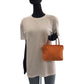 FENDI Handbag canvas Orange SilverMetal Handbag accessory pouch Zucchino Women Used Authentic