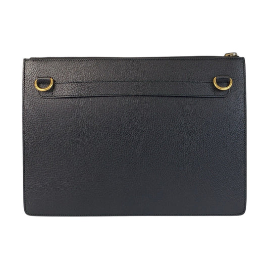 GUCCI Shoulder Bag 450976 leather Black GoldMetal Shoulder Bag Clutch bag 2way Sherry line mens Used Authentic