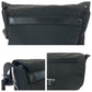 PRADA Shoulder Bag Nylon Black SilverMetal Shoulder Bag pochette Test Triangle With logo Women Used Authentic