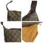 GUCCI Shoulder Bag 68 001 3840 GG Supreme Canvas Beige Brown SilverMetal Shoulder Bag pochette Old Gucci Shelly Line Women Used Authentic