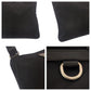 PRADA Shoulder Bag Nylon Black SilverMetal Shoulder Bag pochette Test Triangle With logo mens Used Authentic