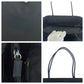 PRADA Tote Bag Nylon Black SilverMetal Tote Bag Shoulder Bag Test Triangle With logo Women Used Authentic
