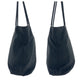 PRADA Tote Bag Nylon Black SilverMetal Tote Bag Shoulder Bag Test Triangle With logo Women Used Authentic