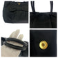 PRADA Tote Bag BN1601 Nylon Black GoldMetal Tote Bag handbag Test logo ribbon Women Used Authentic