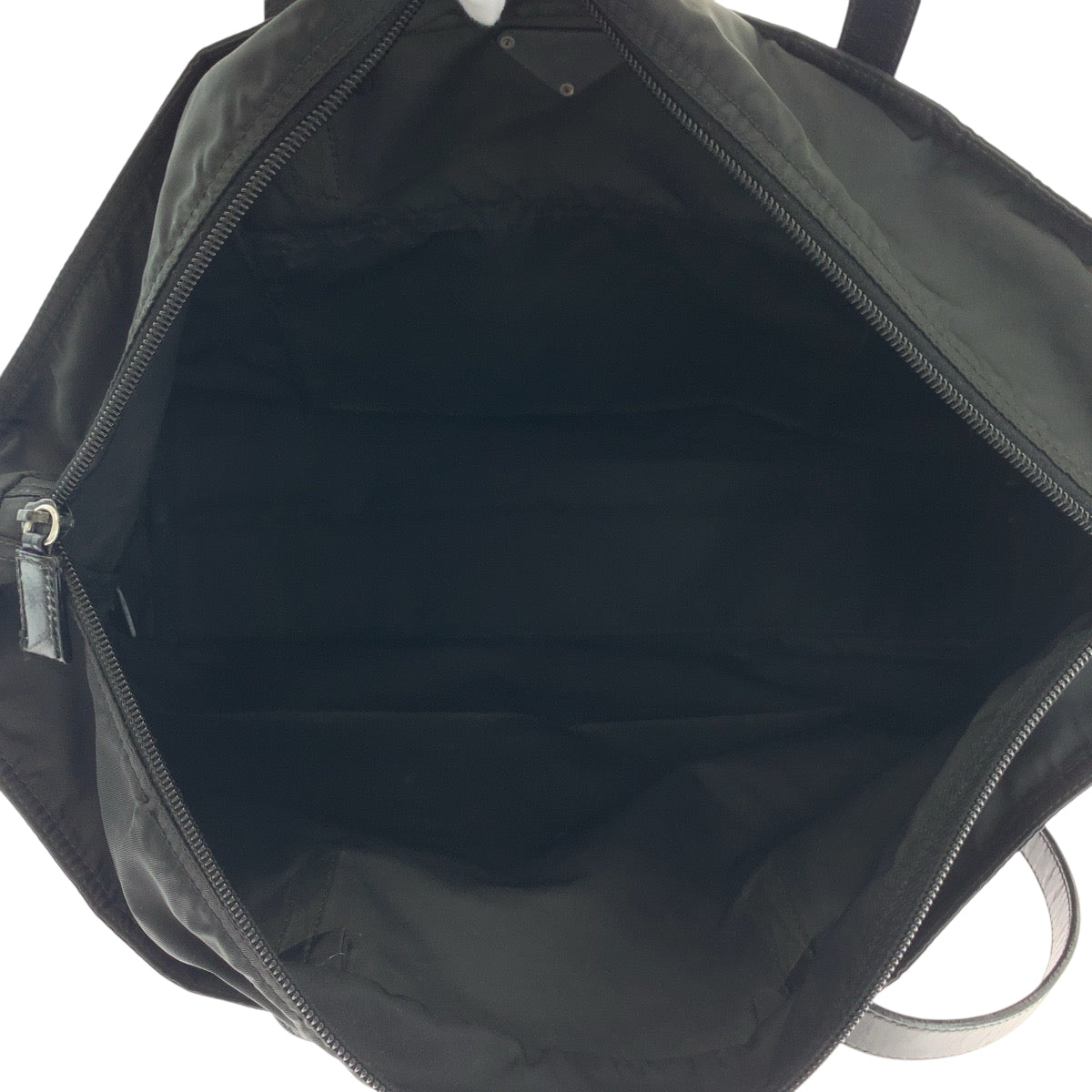 PRADA Tote Bag 1BG052 Nylon black Test Triangle With logo