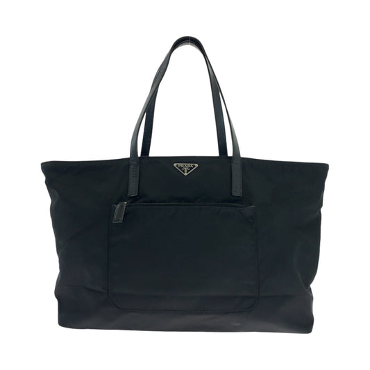 PRADA Tote Bag 1BG052 Nylon black Test Triangle With logo