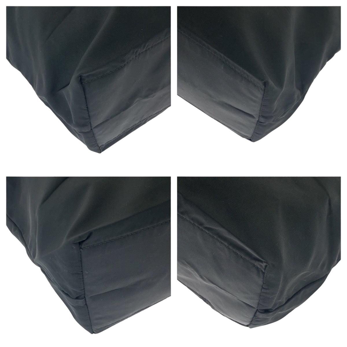 PRADA Tote Bag 1BG052 Nylon black Test Triangle With logo