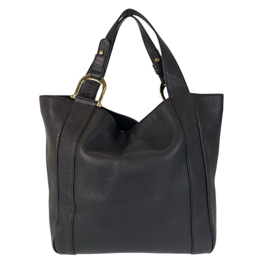 GUCCI Tote Bag 257051 leather Black GoldMetal Tote Bag Shoulder Bag Women(Unisex) Used Authentic