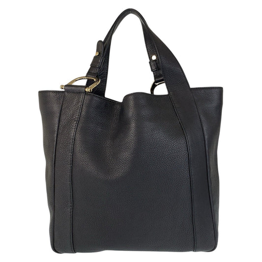 GUCCI Tote Bag 257051 leather Black GoldMetal Tote Bag Shoulder Bag Women(Unisex) Used Authentic