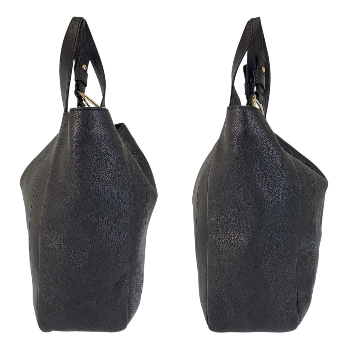GUCCI Tote Bag 257051 leather Black GoldMetal Tote Bag Shoulder Bag Women(Unisex) Used Authentic