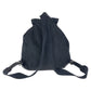 PRADA Backpack Nylon Black SilverMetal Backpack Backpack Test Triangle With logo Women Used Authentic
