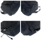PRADA Backpack Nylon Black SilverMetal Backpack Backpack Test Triangle With logo Women Used Authentic