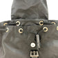 PRADA Backpack Nylon Black SilverMetal Backpack Backpack Test Triangle With logo Women Used Authentic
