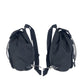 PRADA Backpack Nylon Black SilverMetal Backpack Backpack Test Triangle With logo Women Used Authentic