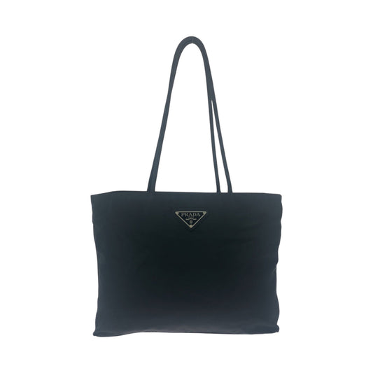 PRADA Tote Bag Nylon black Test Triangle With logo