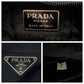 PRADA Tote Bag B7404 Nylon Black SilverMetal ChainTote Bag Shoulder Bag Test Triangle With logo Plastic Chain Women Used Authentic