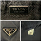 PRADA Shoulder Bag 1BD671 Nylon Black SilverMetal Shoulder Bag Messenger bag Test Triangle With logo mens Used Authentic