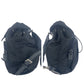 PRADA Backpack Nylon Black SilverMetal Backpack Test Triangle With logo Women Used Authentic