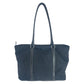 PRADA Tote Bag Nylon, Leather Black SilverMetal Tote Bag Shoulder Bag Test Triangle With logo Women Used Authentic