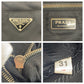 PRADA Tote Bag Nylon, Leather Black SilverMetal Tote Bag Shoulder Bag Test Triangle With logo Women Used Authentic