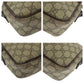 GUCCI Shoulder Bag 114291 GG Supreme Canvas Beige Brown SilverMetal Shoulder Bag pochette Women Used Authentic