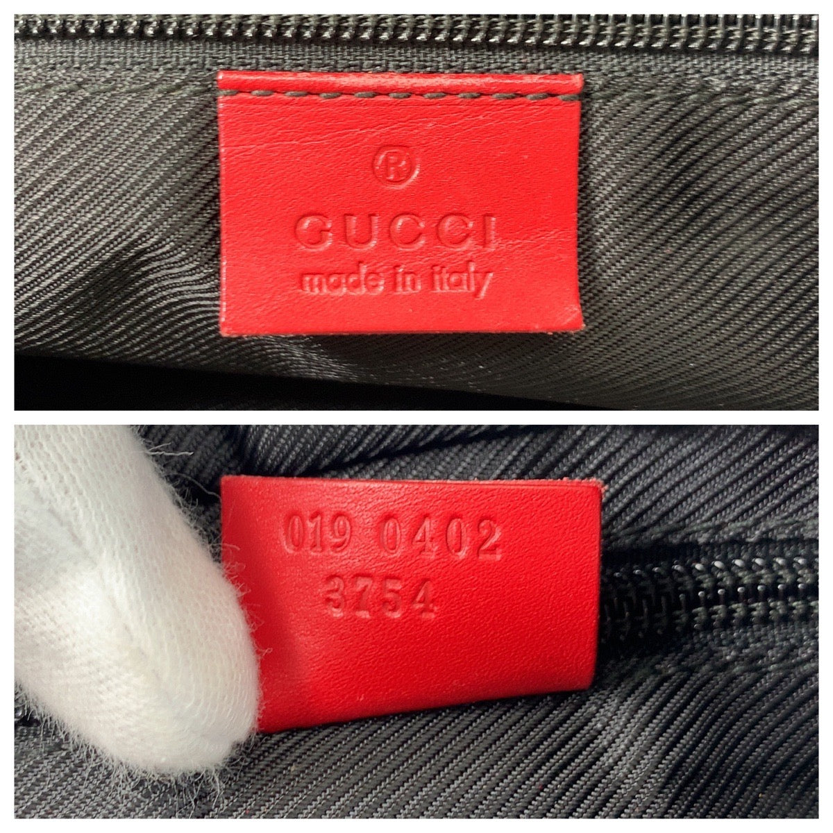 GUCCI Tote Bag 019 0402 GG canvas, leather Red beige Tote Bag Shoulder Bag Women Used Authentic