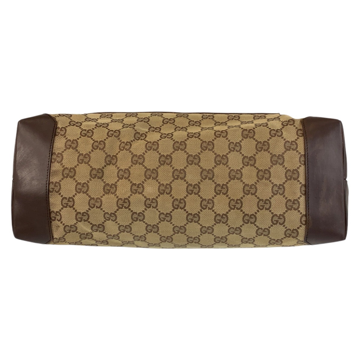 GUCCI Tote Bag 019 0426 GG canvas, leather Brown beige Tote Bag Shoulder Bag Women(Unisex) Used Authentic