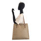 GUCCI Tote Bag 92 02 998 GG Supreme canvas, leather Beige Gold Metal Tote Bag Shoulder Bag Old Gucci Women(Unisex) Used Authentic
