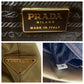 PRADA Tote Bag Satin Gold Metal chain tote bag Women Used Authentic