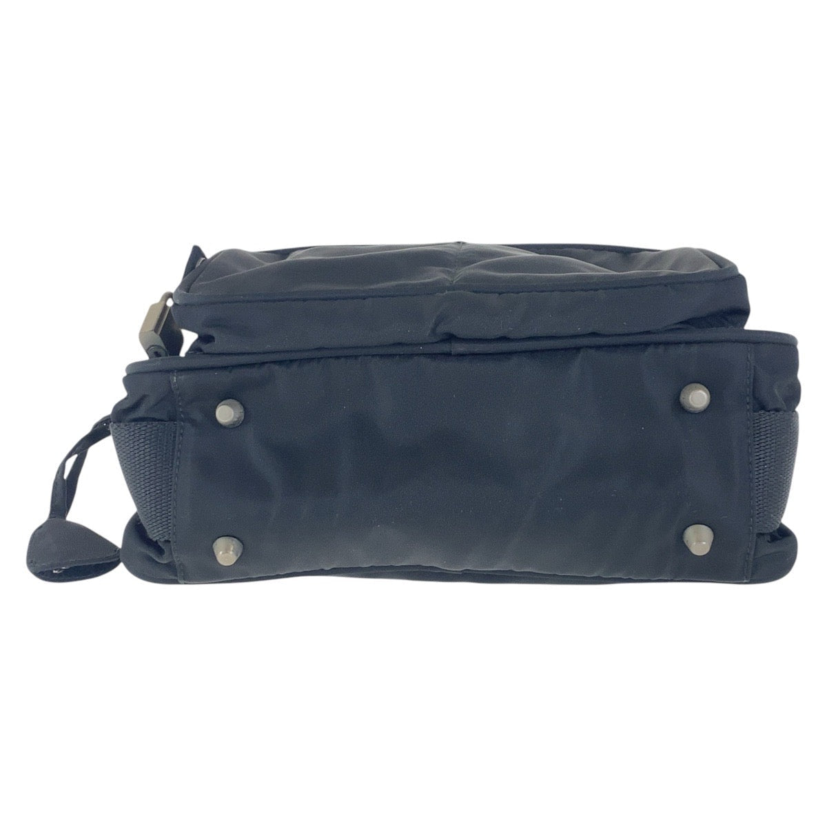 PRADA Shoulder Bag B7558 Nylon Black SilverMetal Crossbody Shoulder Bag Unisex Test Triangle With logo Women(Unisex) Used Authentic