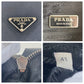 PRADA Shoulder Bag Nylon Black SilverMetal Crossbody Shoulder Bag Unisex Test Triangle With logo mens Used Authentic