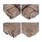 PRADA Shoulder Bag leather Brown Silver Metal Crossbody Shoulder Bag Unisex mens Used Authentic