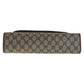 GUCCI Clutch bag 89 01 031 GG Supreme canvas, leather Beige Brown Gold Metal Clutch bag Sherry Line Old Gucci Women Used Authentic