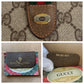 GUCCI Clutch bag 89 01 031 GG Supreme canvas, leather Beige Brown Gold Metal Clutch bag Sherry Line Old Gucci Women Used Authentic