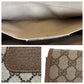 GUCCI Clutch bag 89 01 031 GG Supreme canvas, leather Beige Brown Gold Metal Clutch bag Sherry Line Old Gucci Women Used Authentic