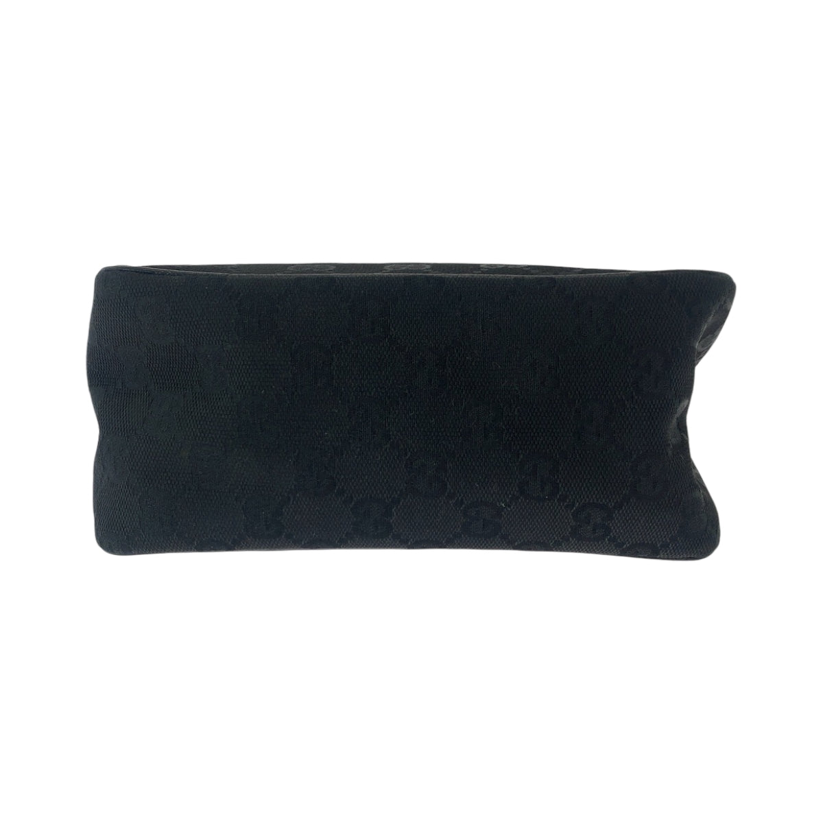 GUCCI Handbag 106644 GG canvas Black SilverMetal Handbag accessory pouch Women Used Authentic