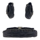 PRADA Shoulder Bag leather Black SilverMetal Crossbody Chain Shoulder Bag Gathered Women Used Authentic
