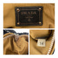 PRADA Shoulder Bag leather Black SilverMetal Crossbody Chain Shoulder Bag Gathered Women Used Authentic