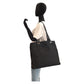 PRADA Tote Bag Nylon, Leather Black SilverMetal Tote Bag Shoulder Bag Test Triangle With logo Women(Unisex) Used Authentic